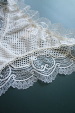 Eos White Lace and Fishnet Panty