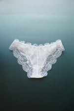 Eos White Lace and Fishnet Panty