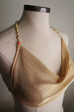 Olympia Chainmail Jersey Top Gold