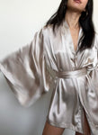 Toasted Almond Silk Kimono