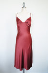 Size S Bias Cut Copper Silk Dress