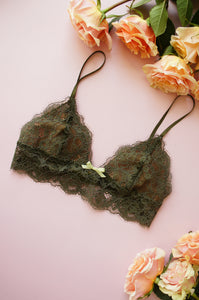 Adelphi Bralette Olive Green