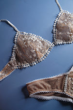 Ivory Floral Embroidery Bralette