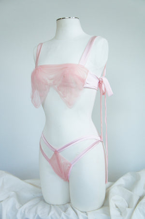 Pink Tulle and Silk Ribbon Panty