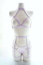 Elektra Caged Garter Lavender Silk