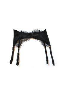 Black Silk and Lace Garter Elma Lingerie Black Silk and Lace Garter Elma Lingerie