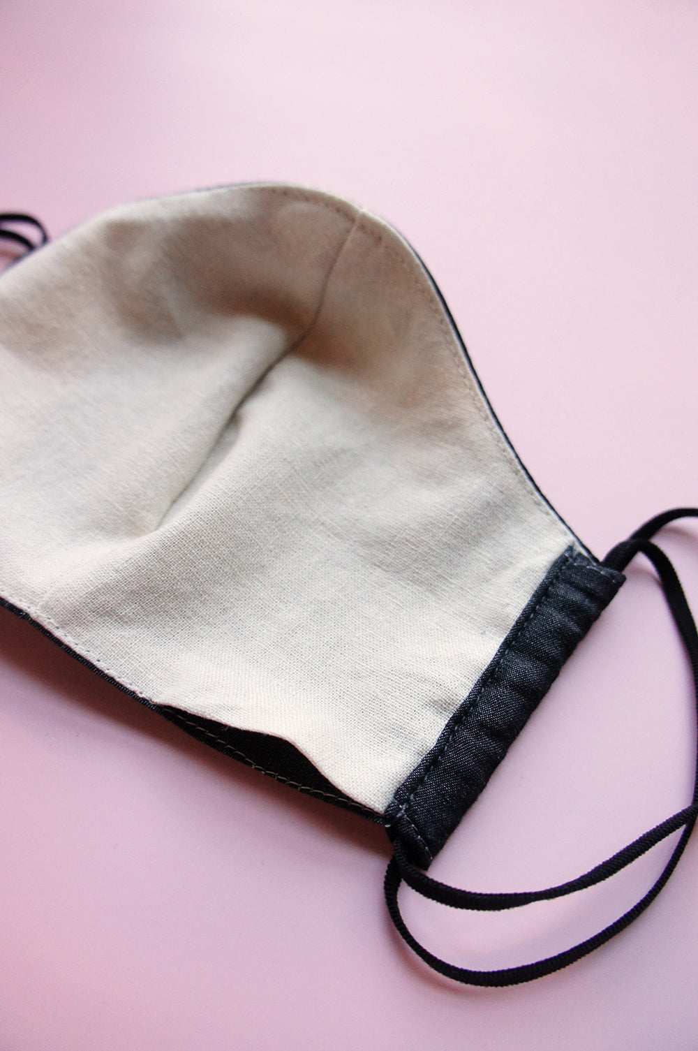 Charcoal Denim Fabric Face Mask