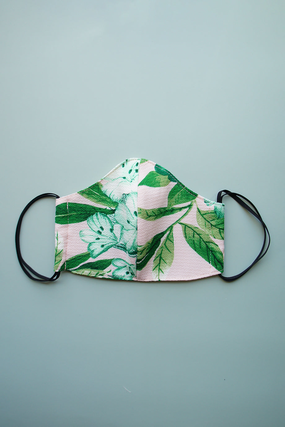 Polyester Tropical Print Fabric Face Mask