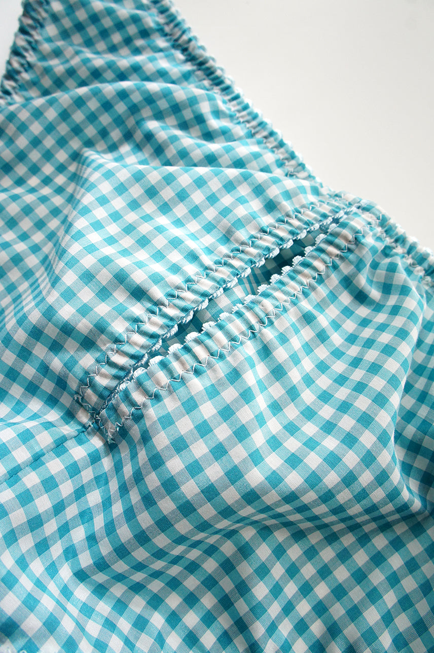 Melina Gingham Panty Blue
