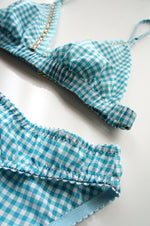 Melina Gingham Bralette Blue