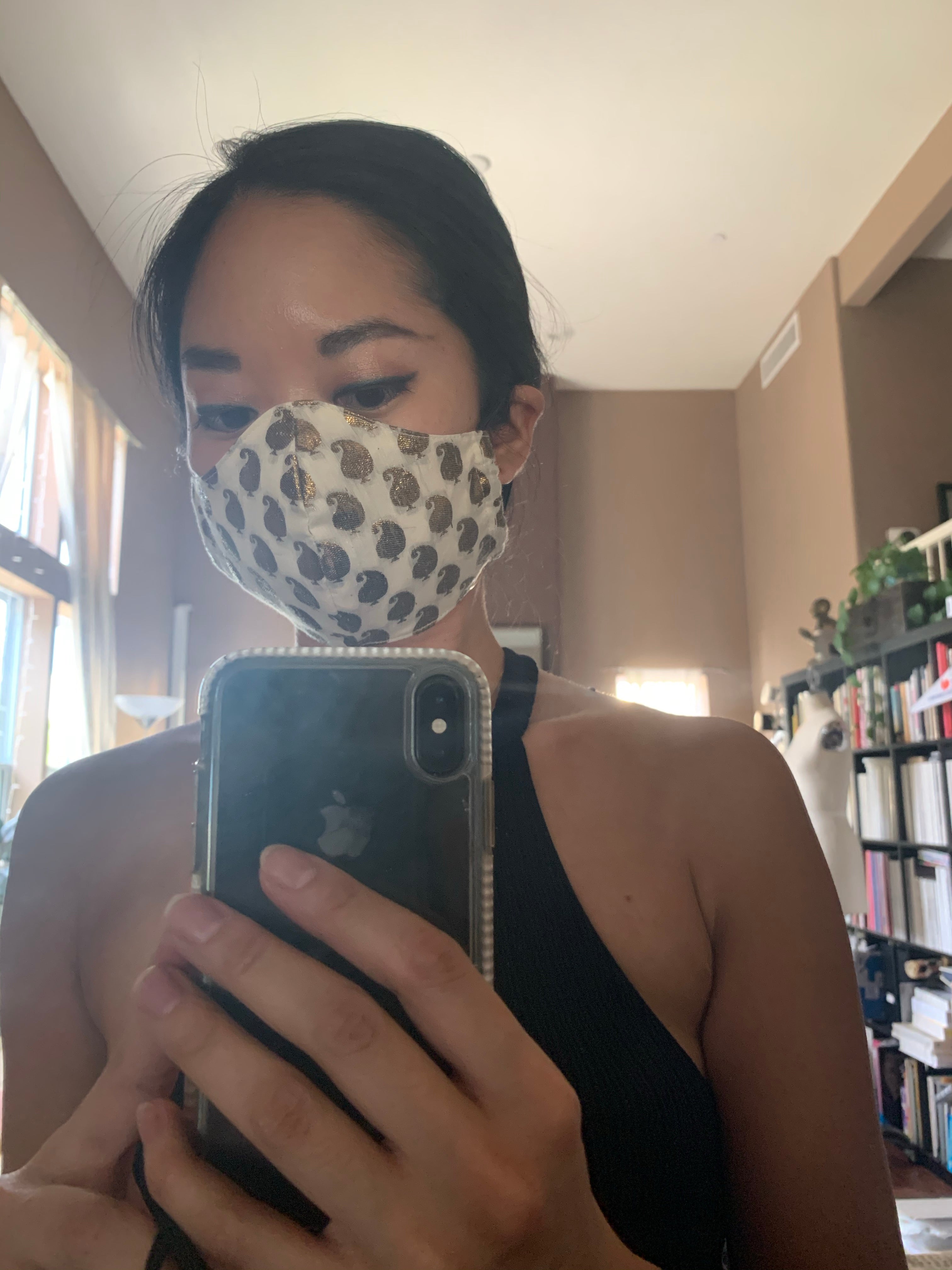 Cotton Jacquard Fabric Face Mask